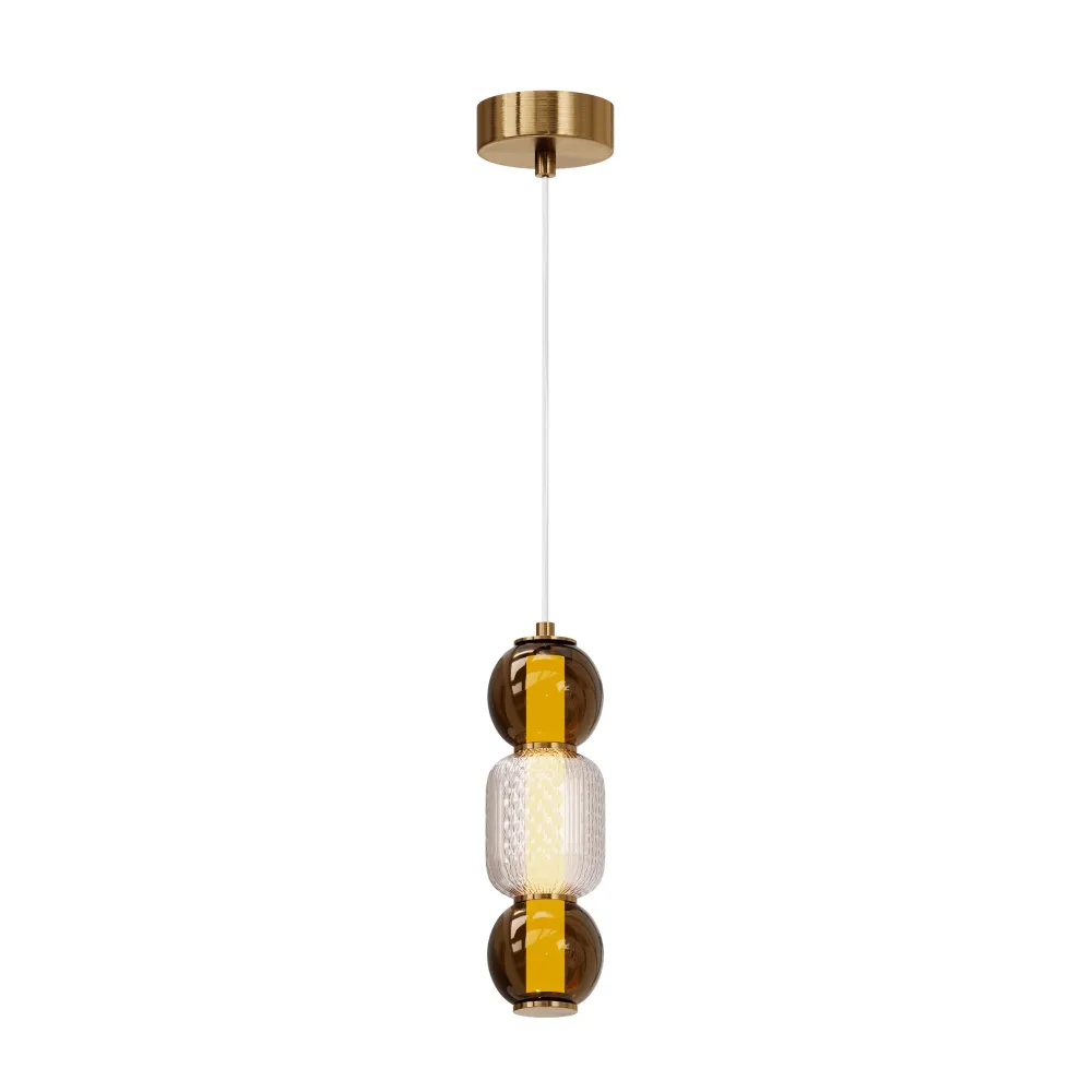 Suspension Maytoni Drop 1L, LED chromée D 12 cm Chrome