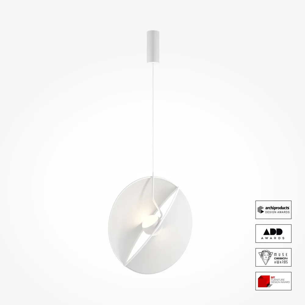 Suspension Maytoni Reflex 2L, LED blanche, diamètre 45 cm