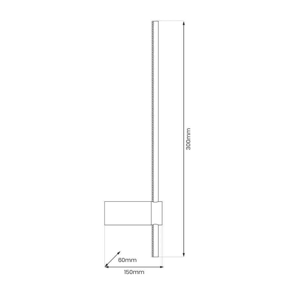 Applique murale Milagro Swing 1L H 30 cm