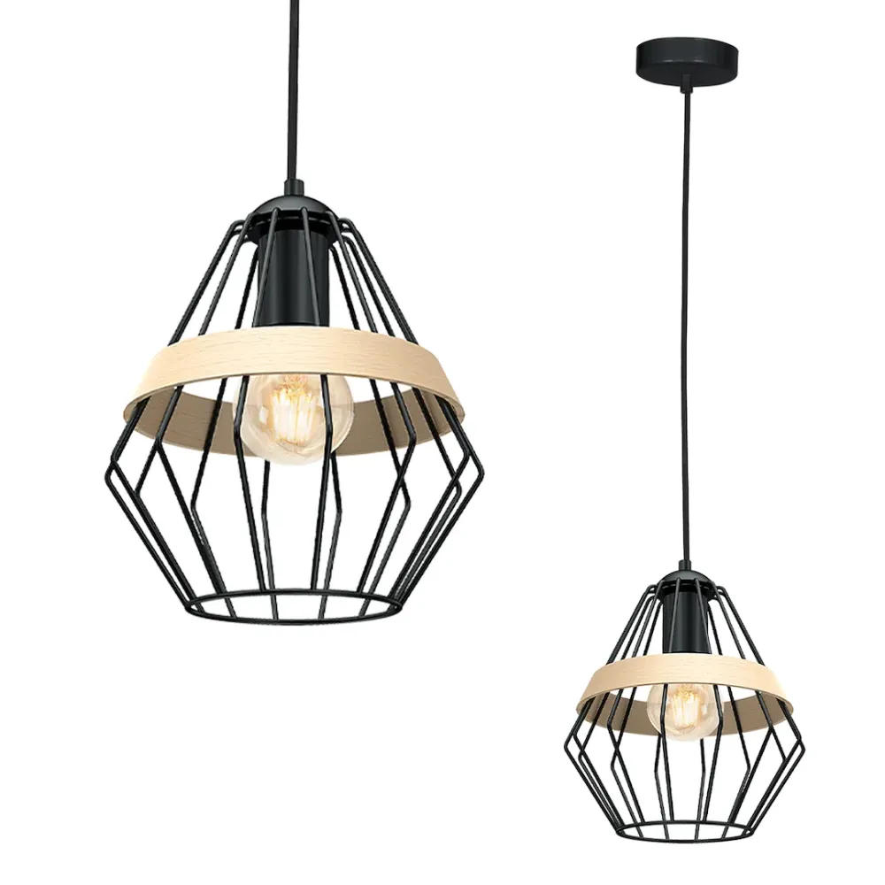 Lampe à suspension Milagro Cliff E27