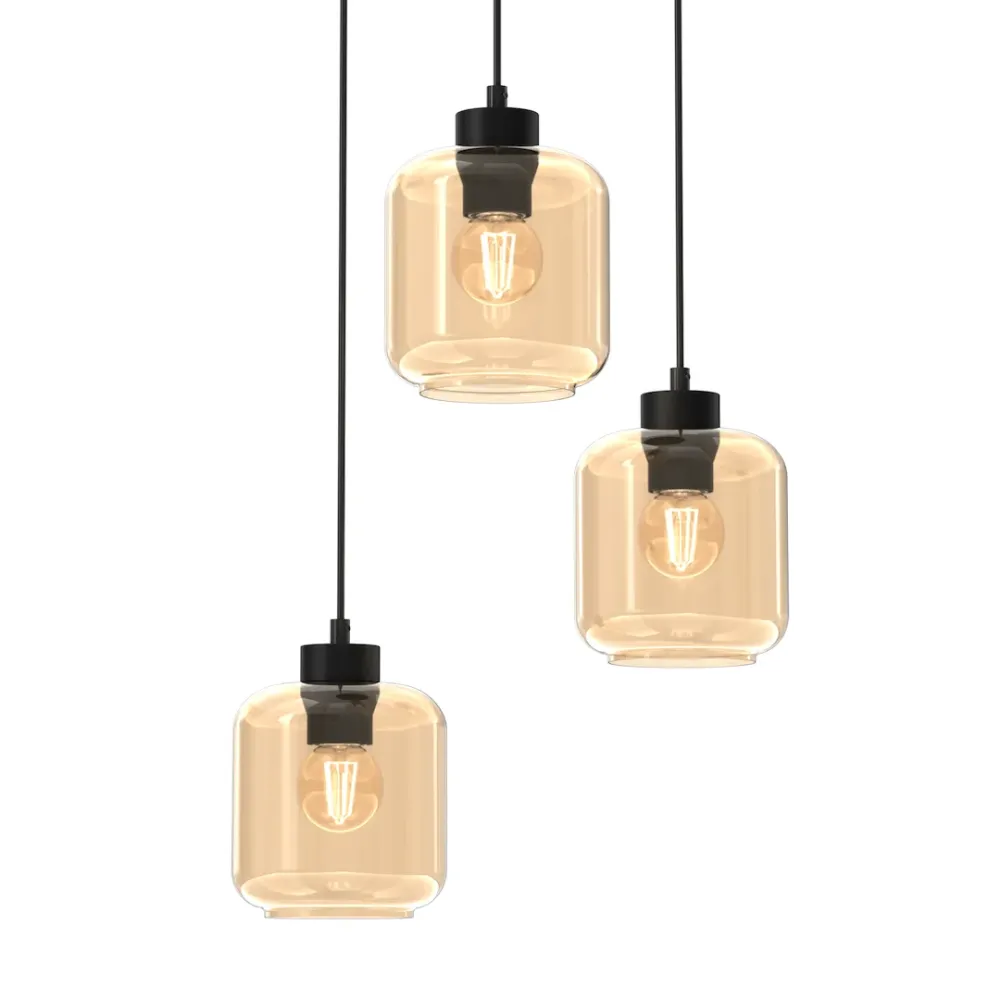 Lampe à suspension Milagro Sombra 3L E27
