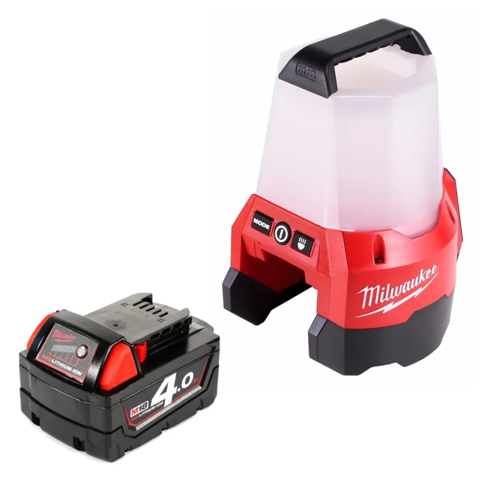 Milwaukee M18 TAL-401 Lampe de chantier sans fil 18 V Li-Ion Lampe + 1 x 4,0 Ah batterie - sans chargeur