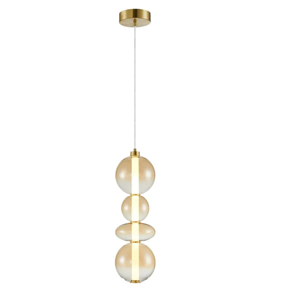 Suspension LED Mimax PROFUMO 1L D 20cm Smoky