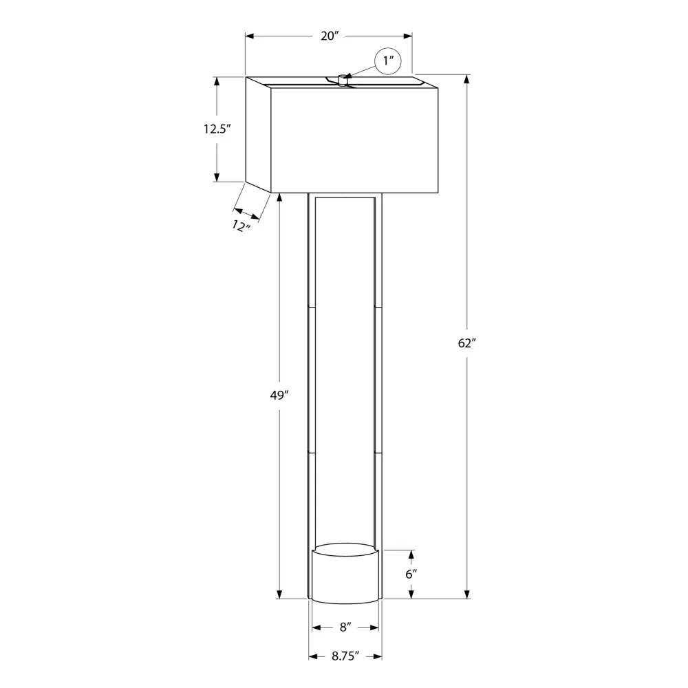 Monarch Lampe sur pied I 9752