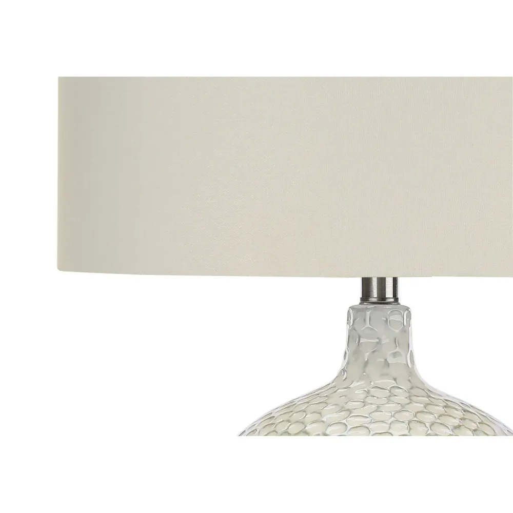 I 9607 - Luminaire, 28"H, Lampe De Table, Crème, Abat-jour Ivoire / Crème, Contemporain Monarch Specialties