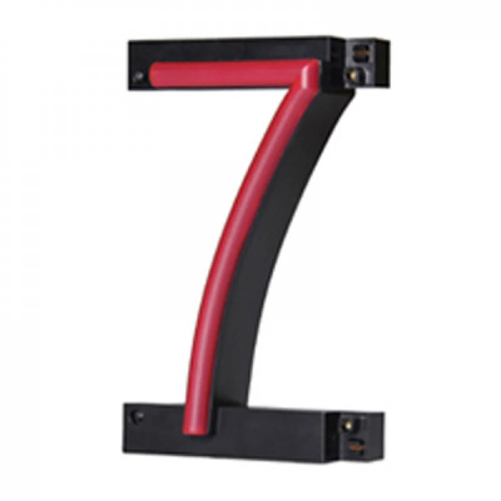 Nombre LED Neon 7 largeur 87Mm Hauteur 161Mm Contexte 38Mm