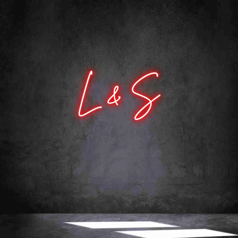 Néon personnalisé: L & S