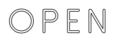 Néon personnalisé: O P E N