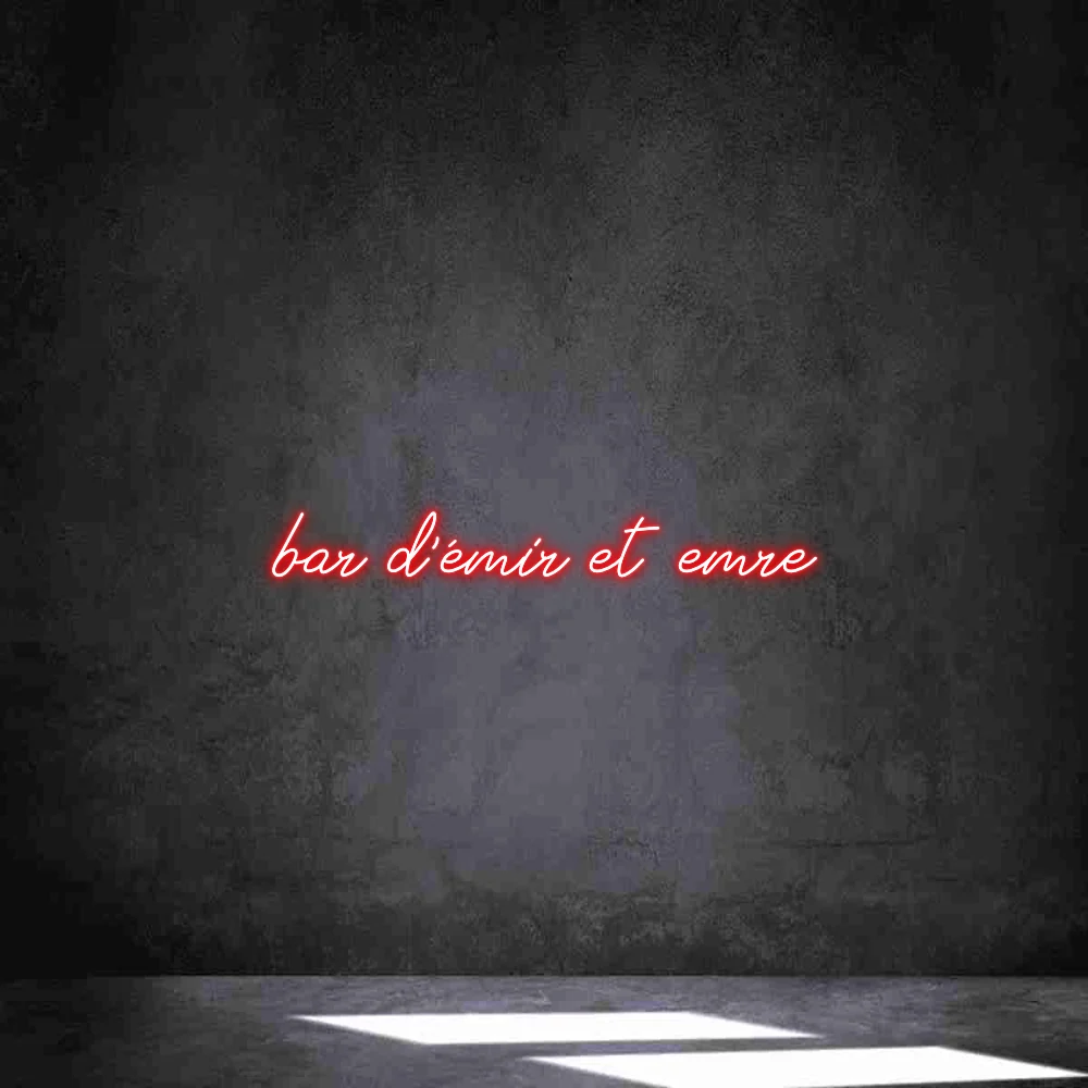 Néon personnalisé: bar d’émir et e...