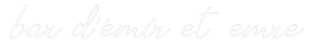 Néon personnalisé: bar d’émir et e...