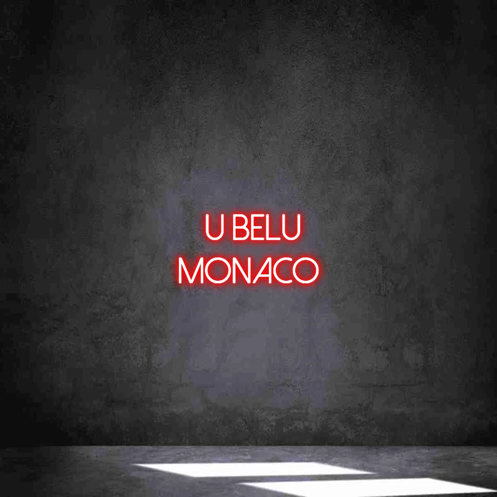 Néon personnalisé: U BELU Monaco