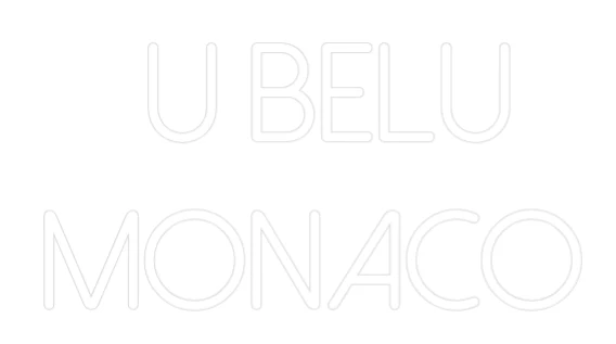 Néon personnalisé: U BELU Monaco