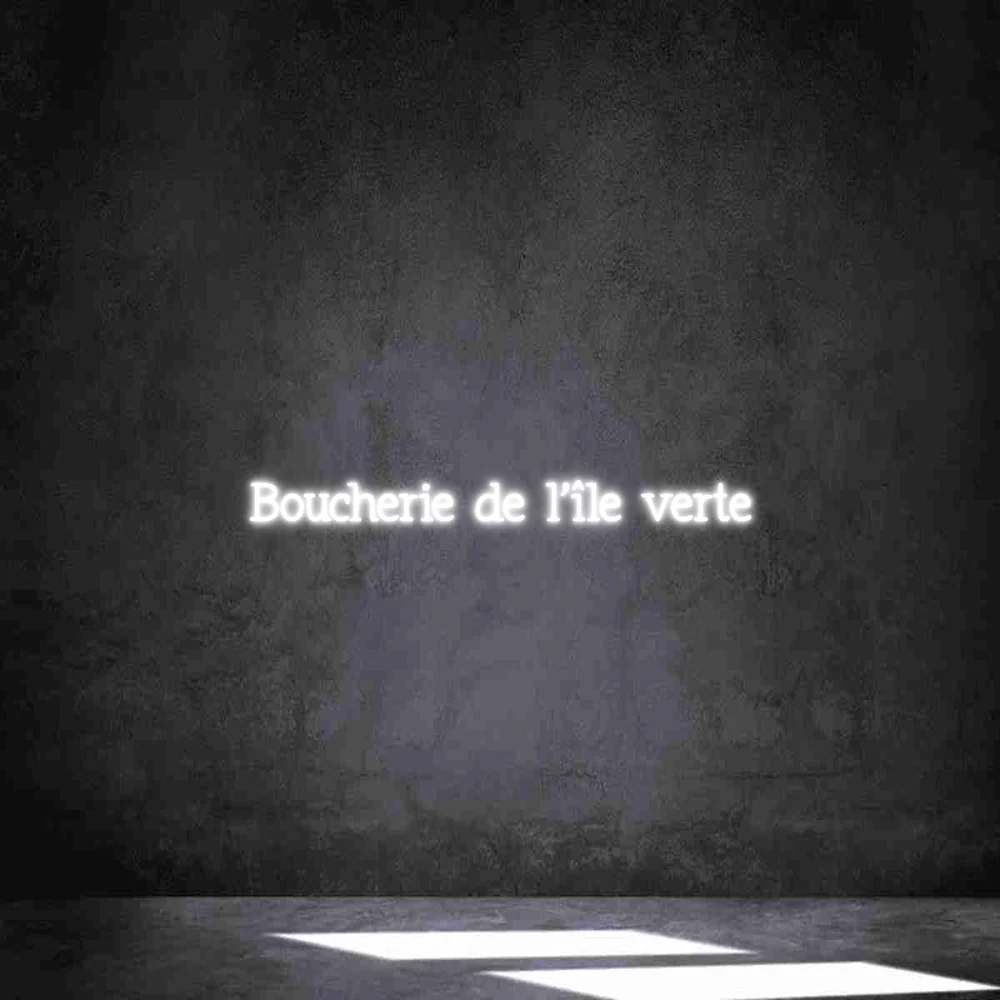 Néon personnalisé: Boucherie de l'...