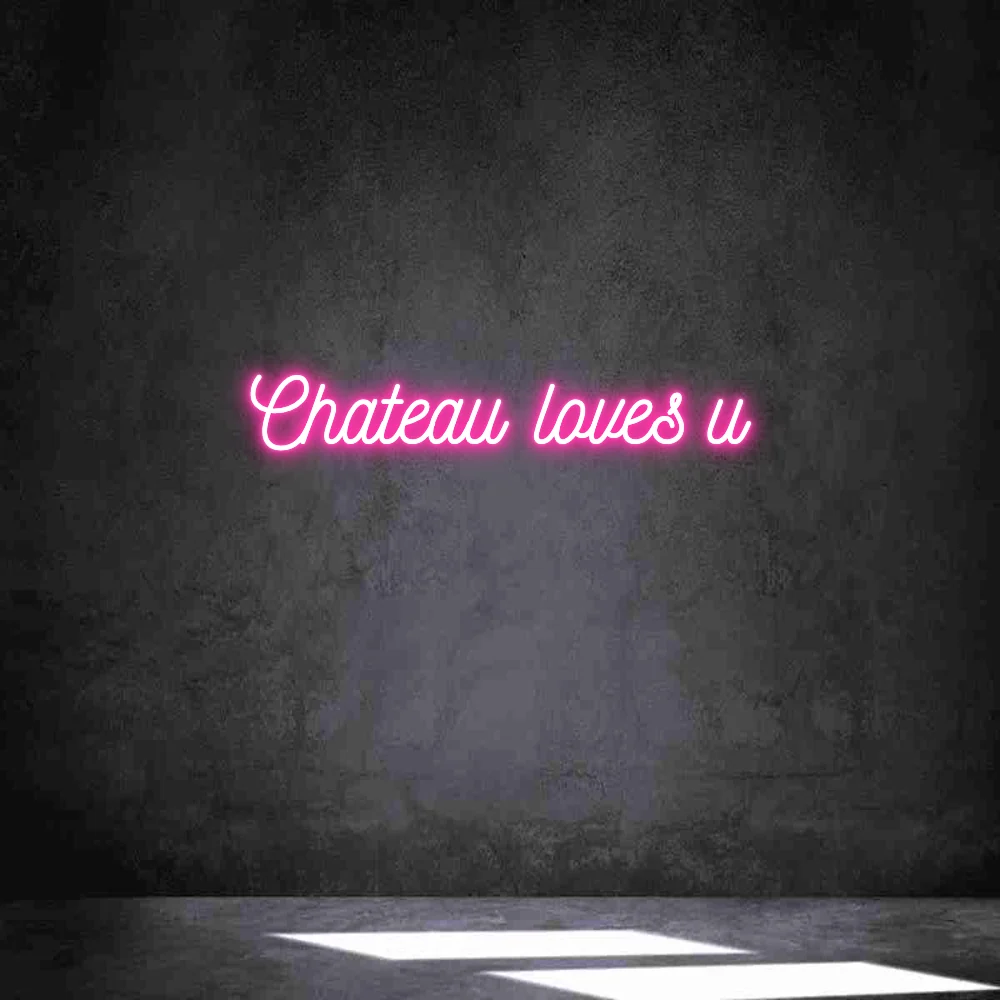 Néon personnalisé: Chateau loves...