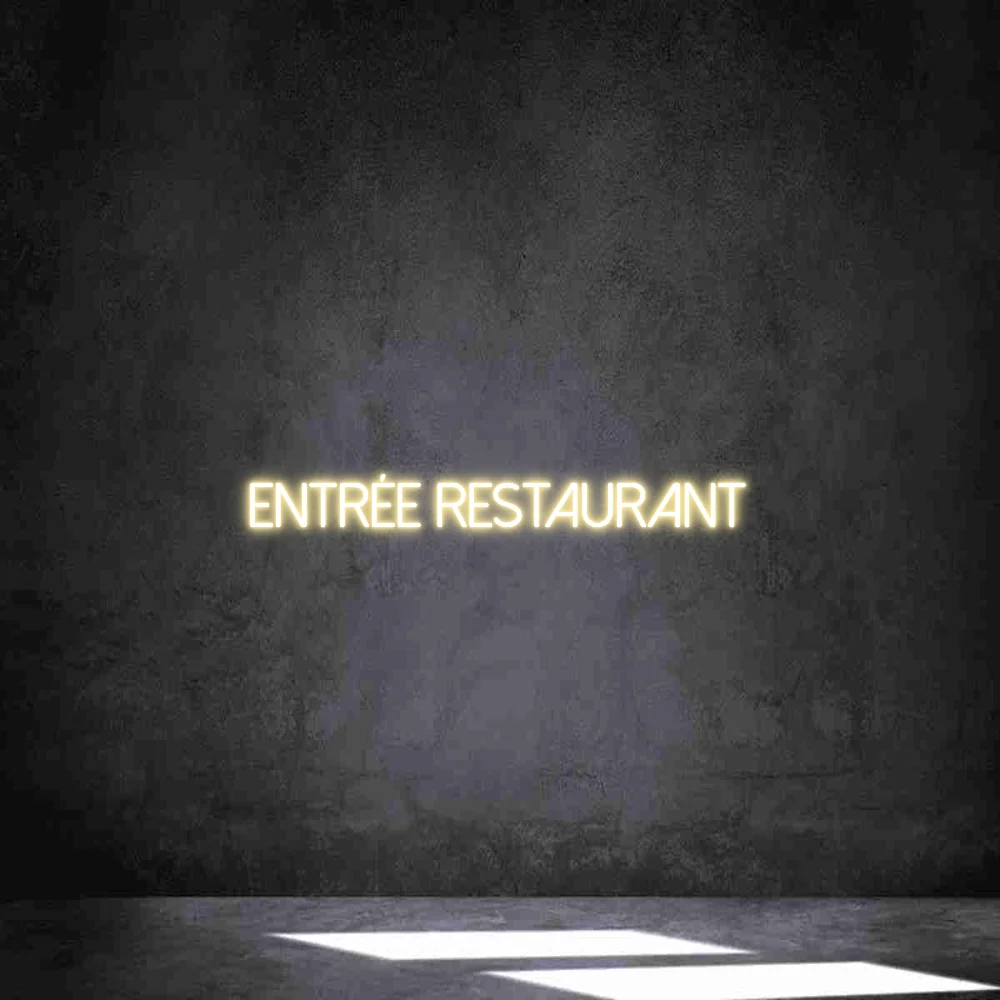 Néon personnalisé: Entrée Restaura...