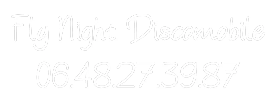 Néon personnalisé: Fly Night Dis...