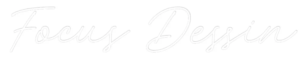 Néon personnalisé: Focus Dessin