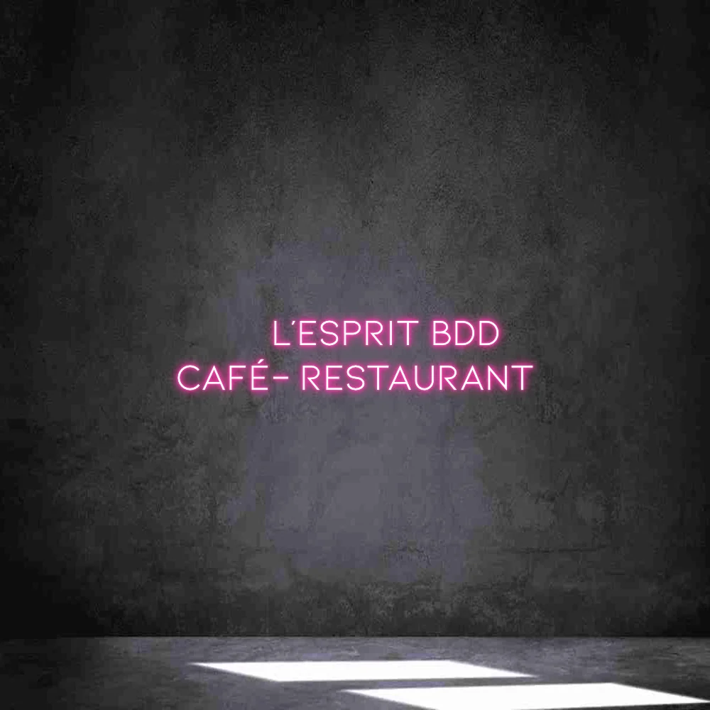 Néon personnalisé: L’Esprit BDD Ca...