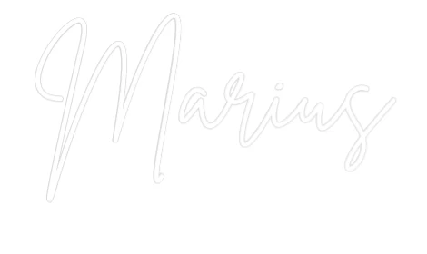 Néon personnalisé: Marius