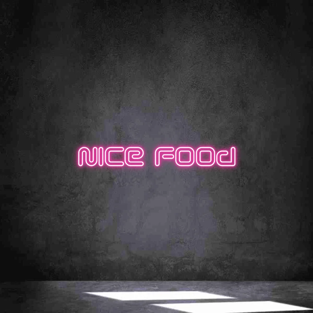 Néon personnalisé: Nice Food