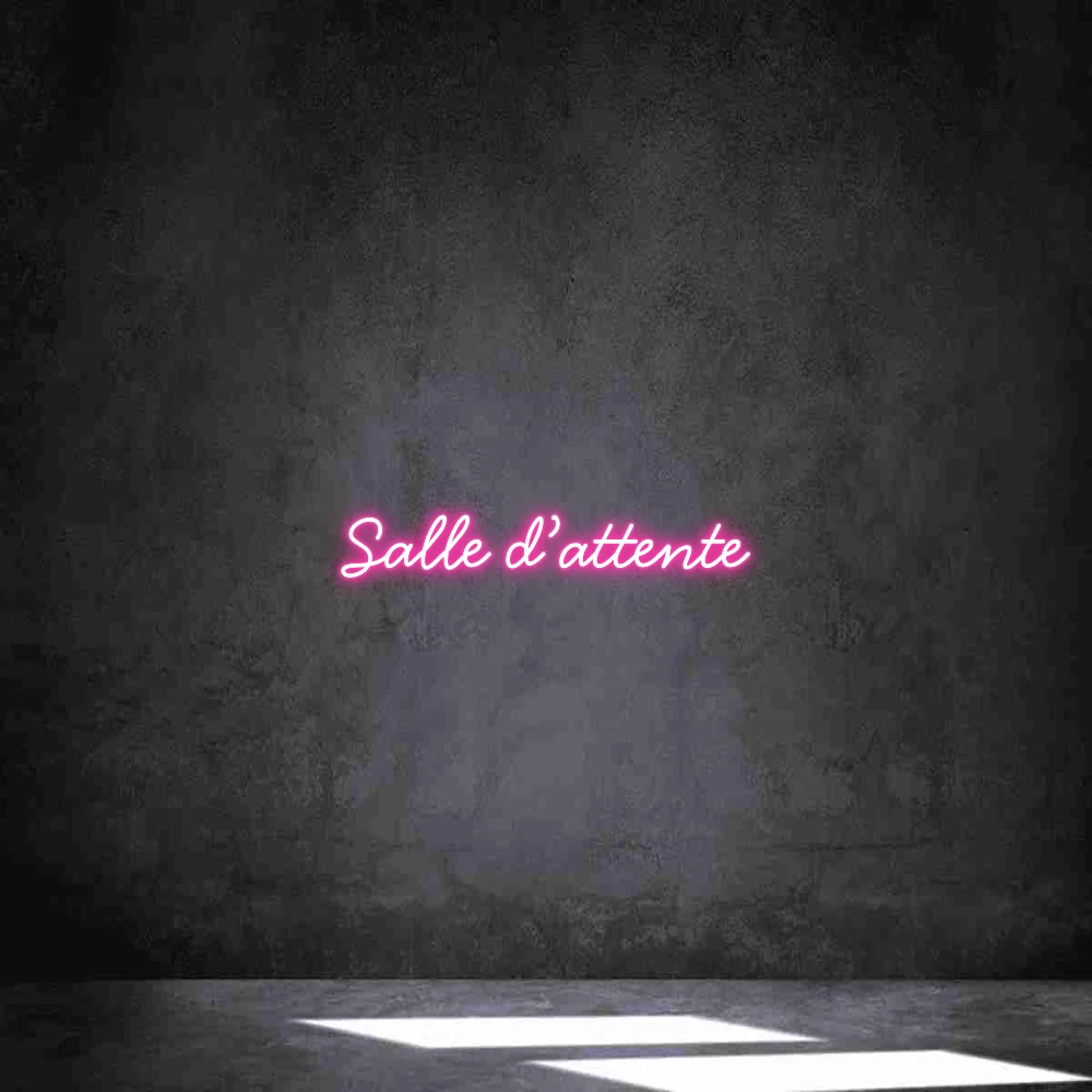 Néon personnalisé: Salle d’attente