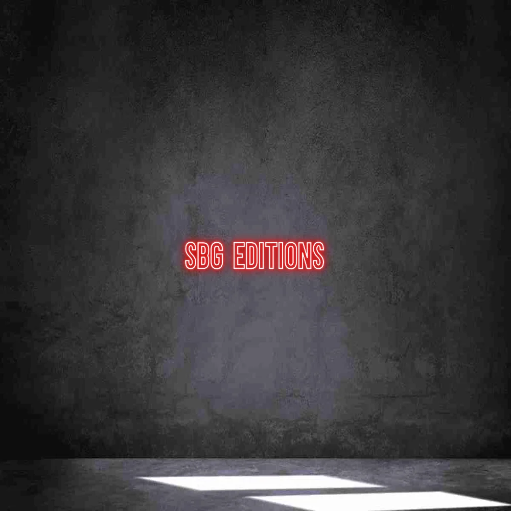 Néon personnalisé: SBG Editions