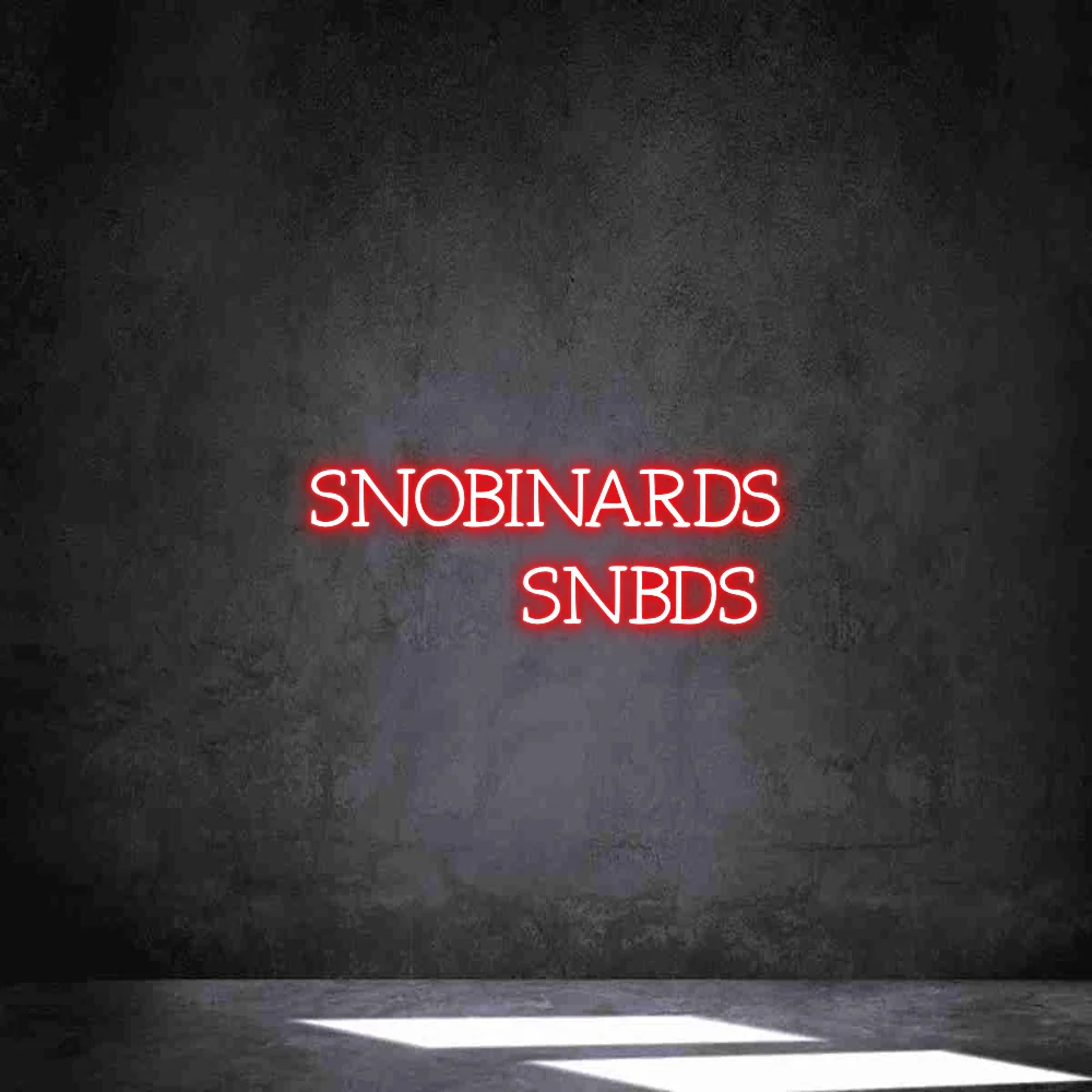 Néon personnalisé: SNOBINARDS SNBD...