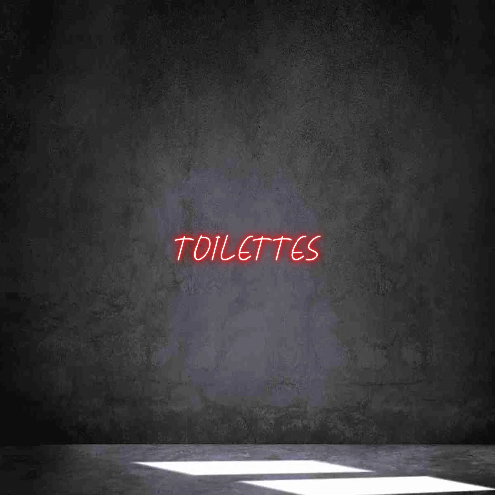 Néon personnalisé: TOILETTES