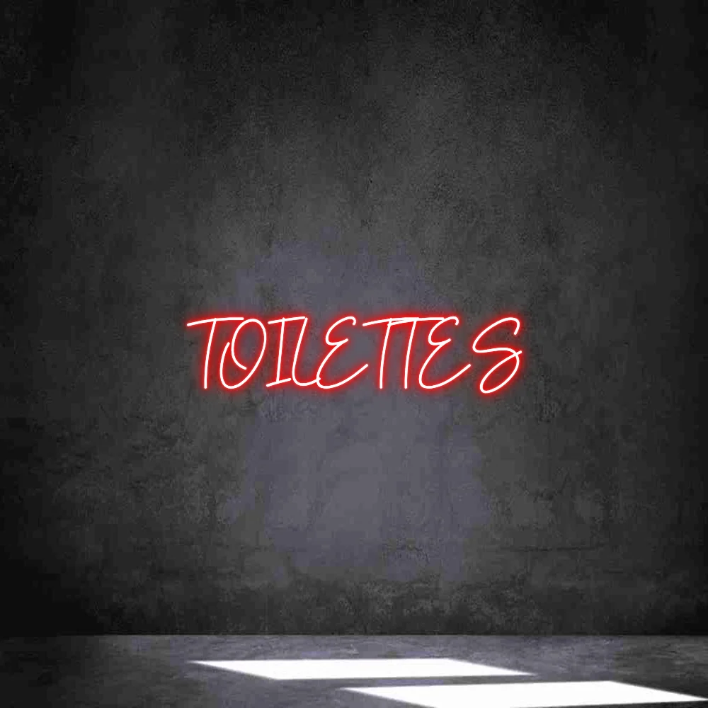 Néon personnalisé: TOILETTES