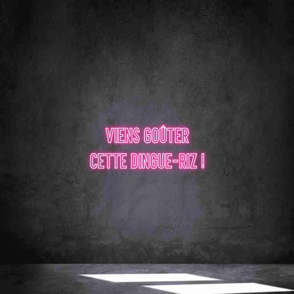 Néon personnalisé: Viens goûter Ce...