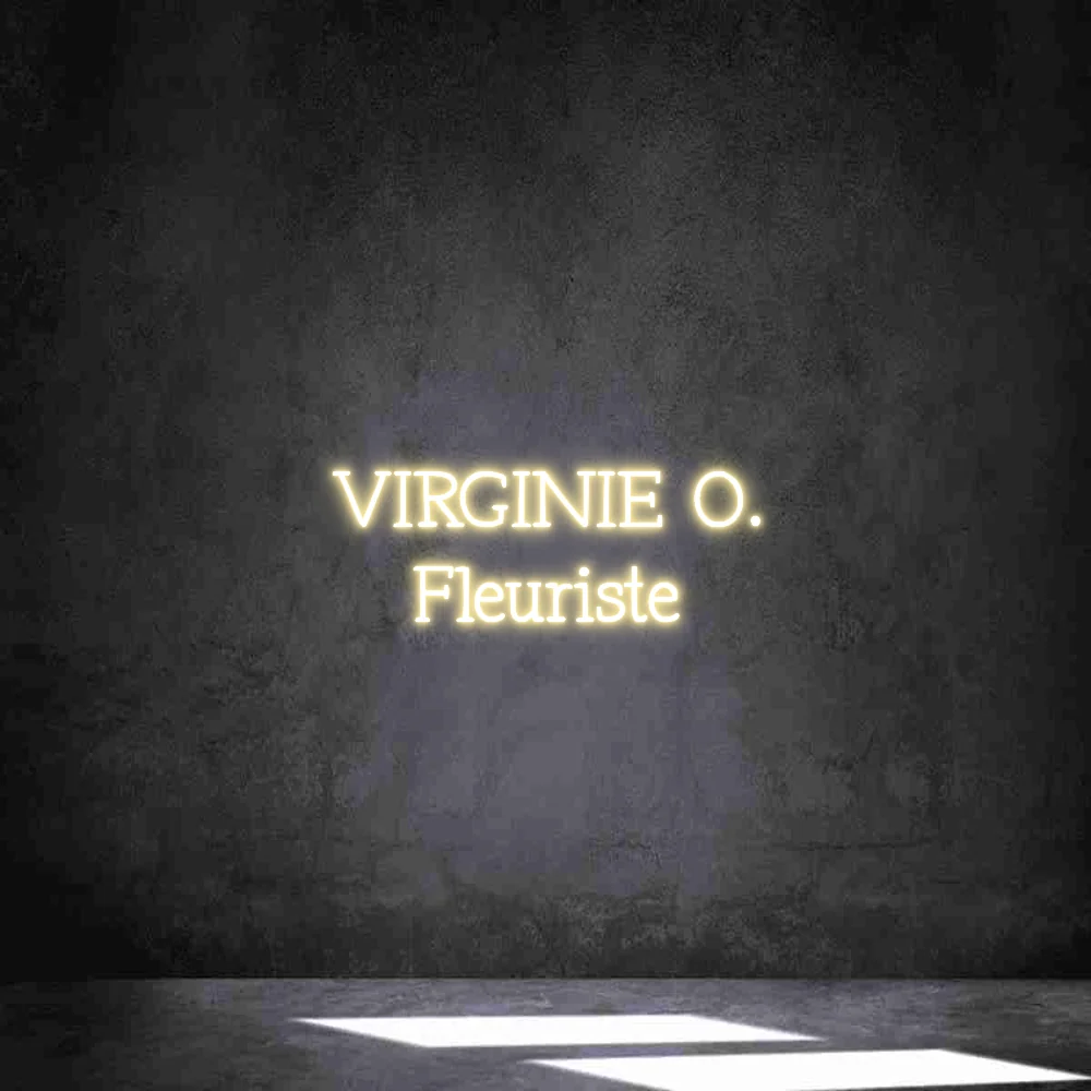 Néon personnalisé: VIRGINIE O. Fle...