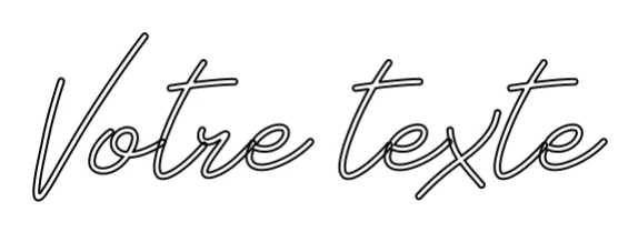 Néon personnalisé: Votre texte