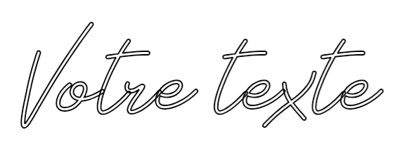 Néon personnalisé: Votre texte