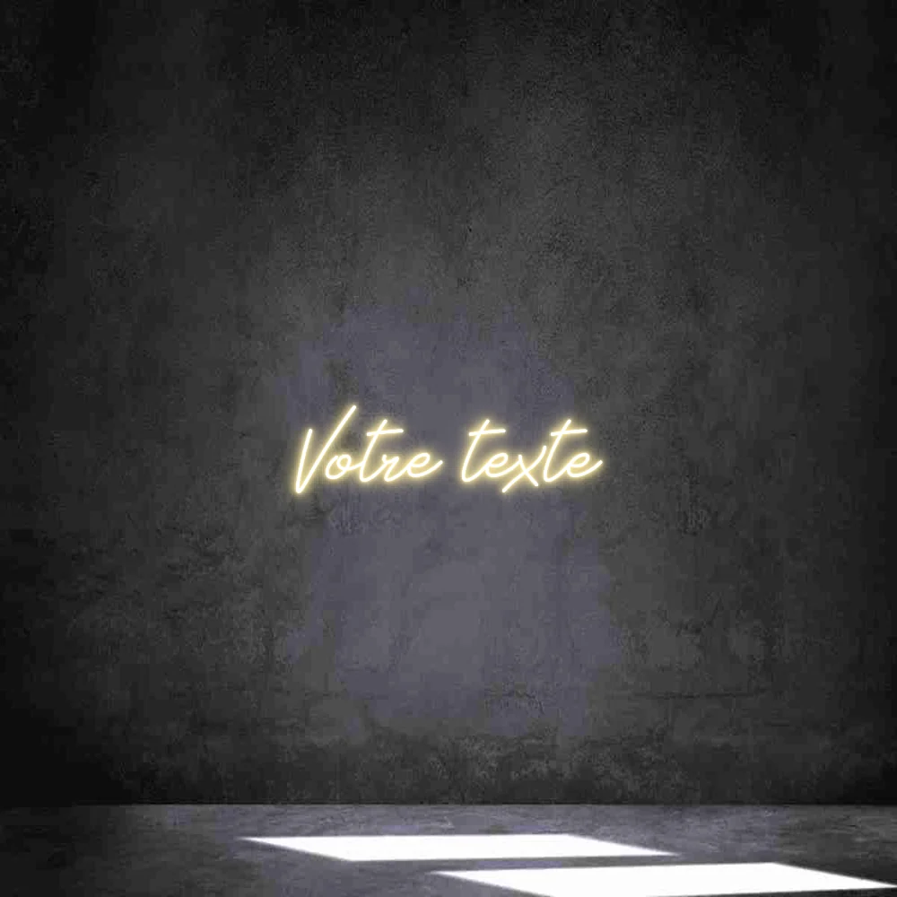 Néon personnalisé: Votre texte