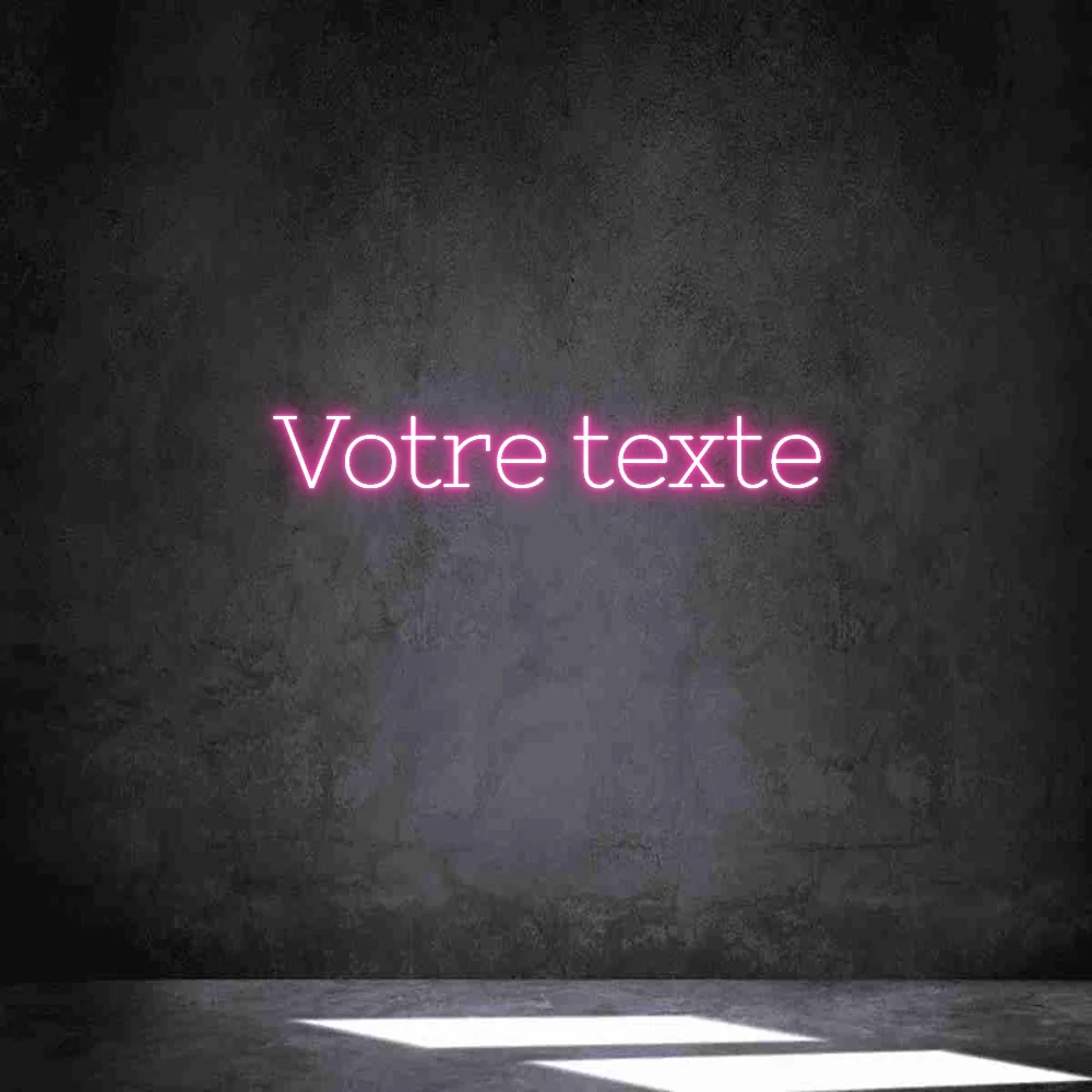 Néon personnalisé: Votre texte