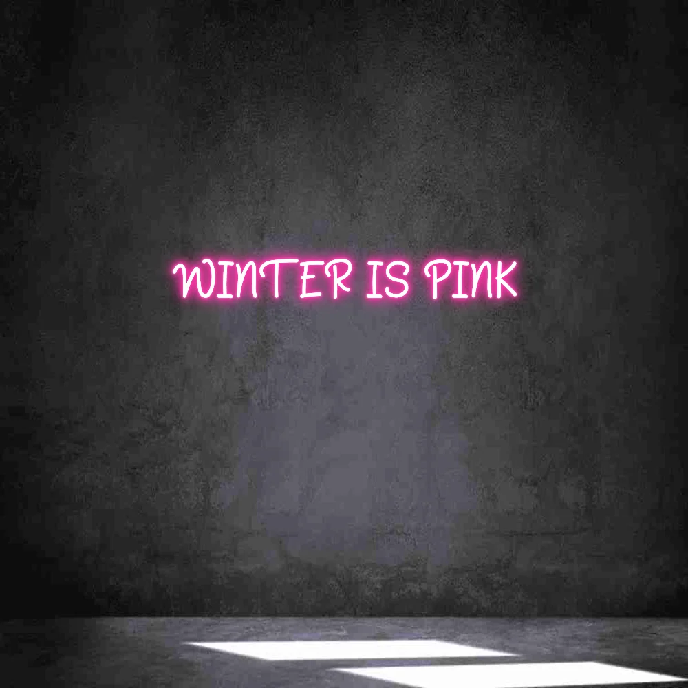 Néon personnalisé: WINTER IS PINK