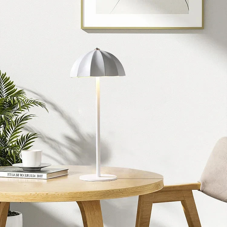NordiLume - Lampe Parapluie Dimmable pour Ambiance Lumineuse Infinie - Blanc