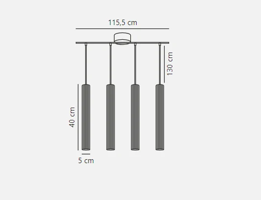 Nordlux - Plafonnier suspendu Vico 4 rails