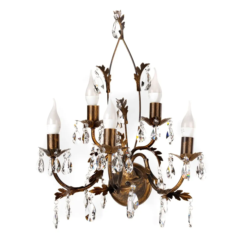 Applique murale Onli Lighting Teresa 5L E14 H 50cm Bronze