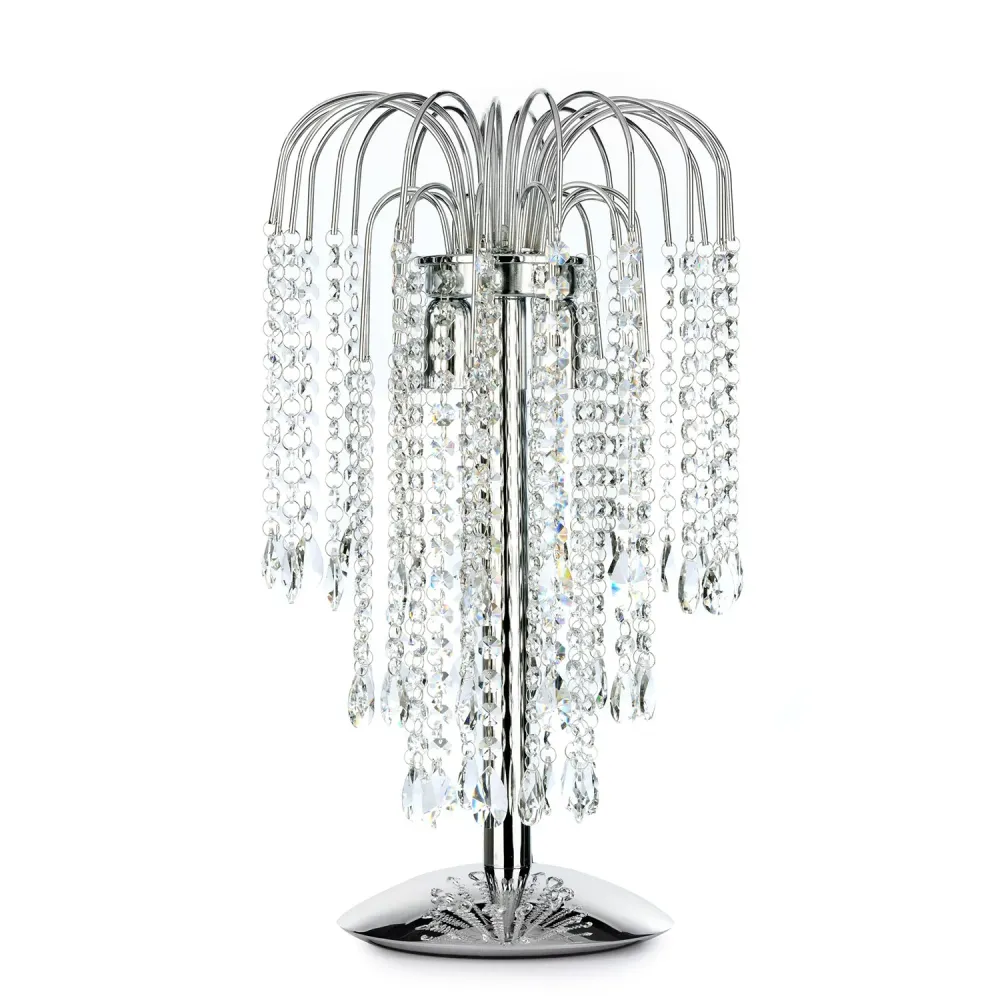 Lampe de table Onli Lighting Pioggia 2L E14 H 50cm Chrome