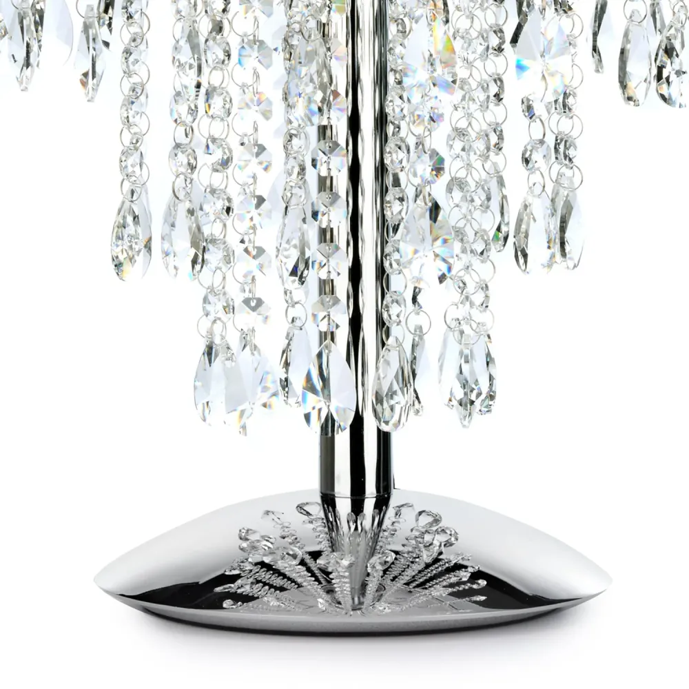 Lampe de table Onli Lighting Pioggia 2L E14 H 50cm Chrome