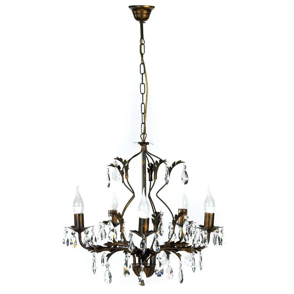 Lustre Onli Lighting Teresa 5L E14 D 53cm Bronze