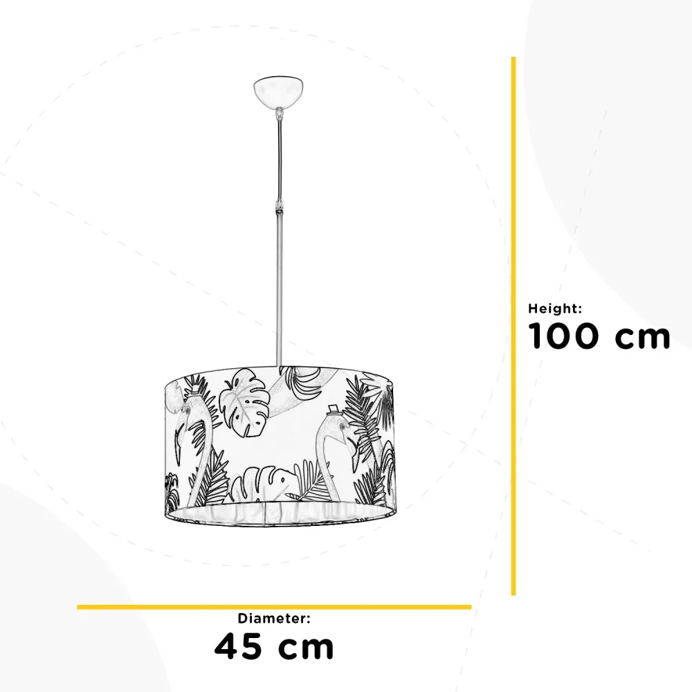 Suspension Onli Lighting Flamingo 1L E27 D 45cm