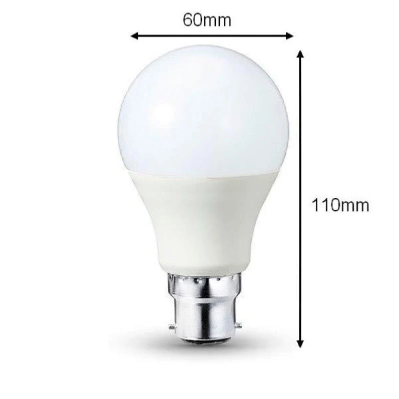 Ampoule LED B22 9W 220V A60 180° Optonica