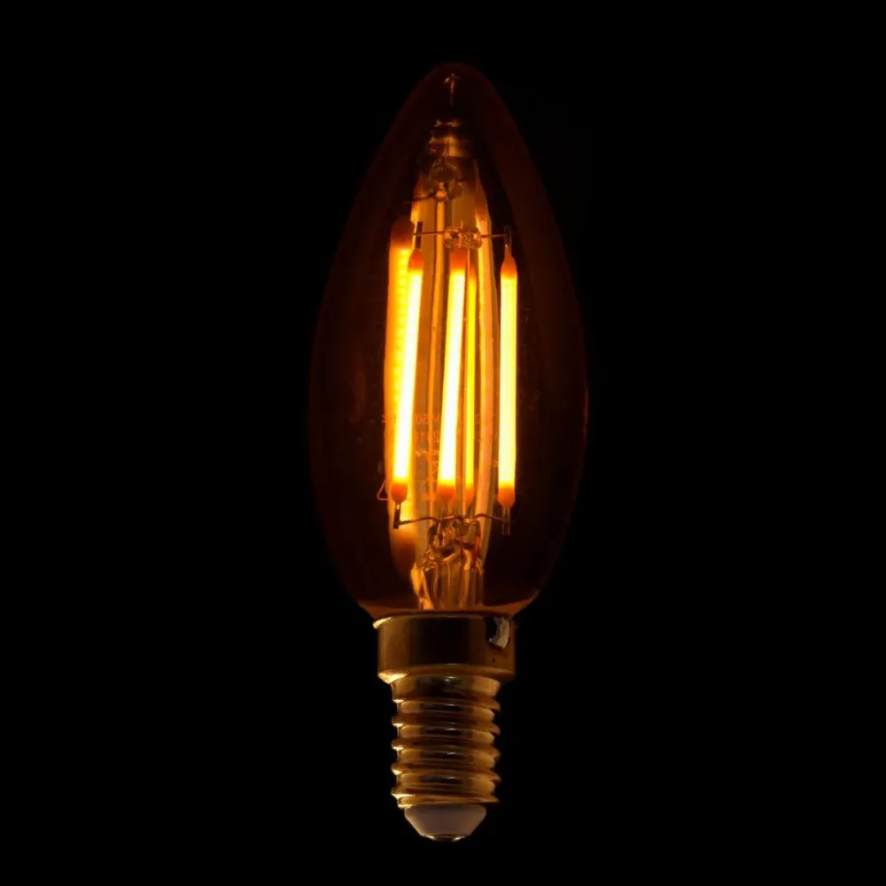 Ampoule LED E14 Filament 4W C35 Bougie Optonica