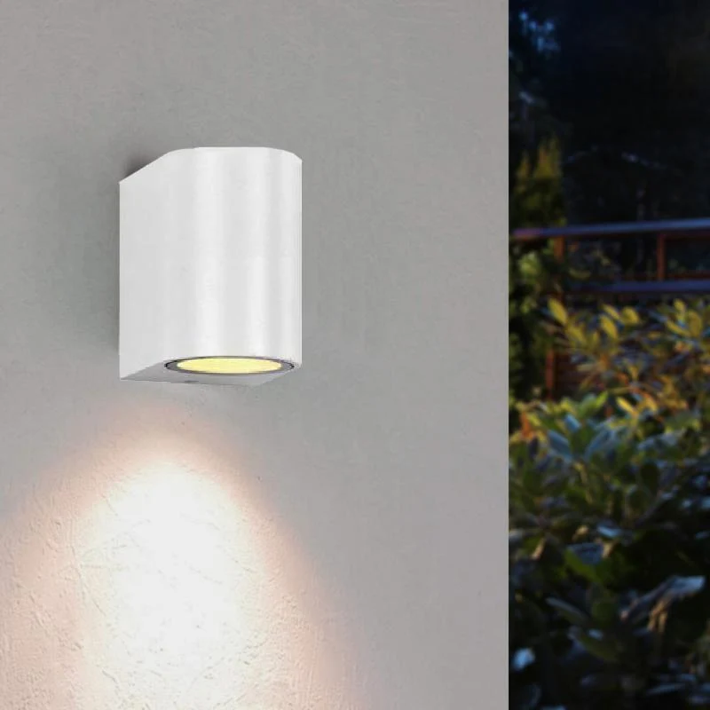 Applique Murale Blanche LED IP44 pour Ampoule GU10 Optonica