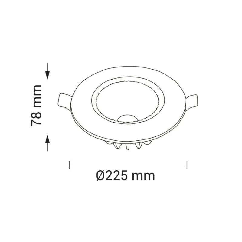 Spot LED Encastrable COB Rond 30W Optonica