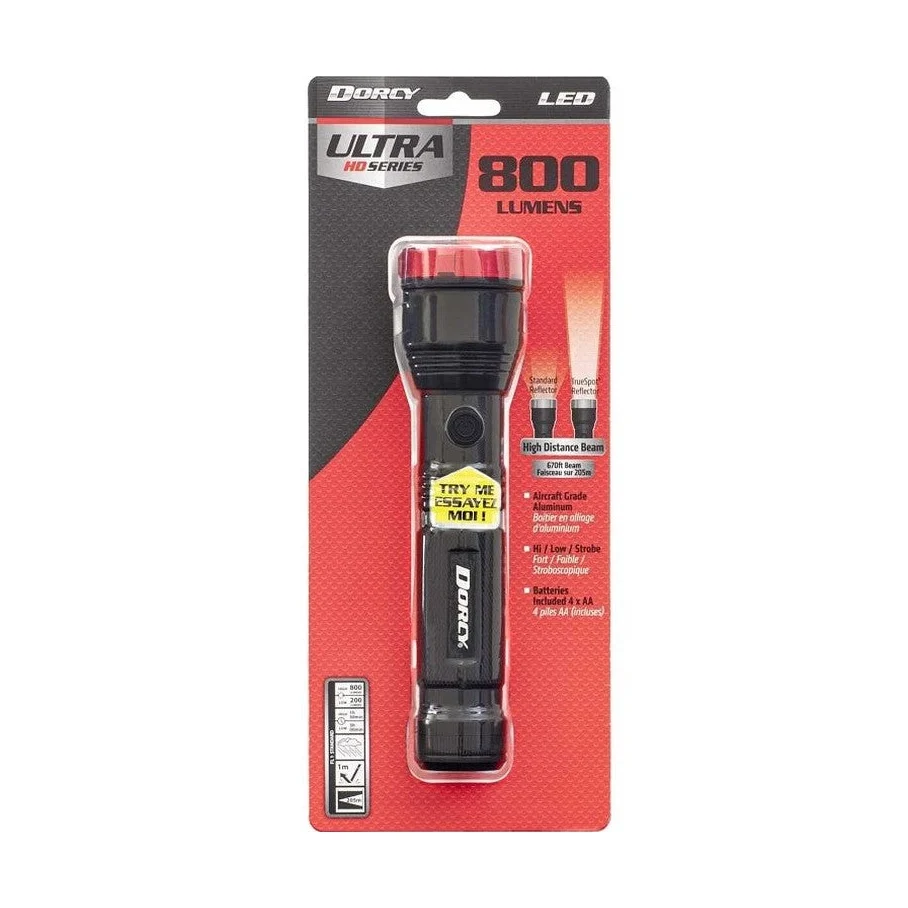 Lampe torche, Ultra HD série 41-4331, piles AA, offre une luminosité de 425 lumens - Dorcy ORGILL CANADA