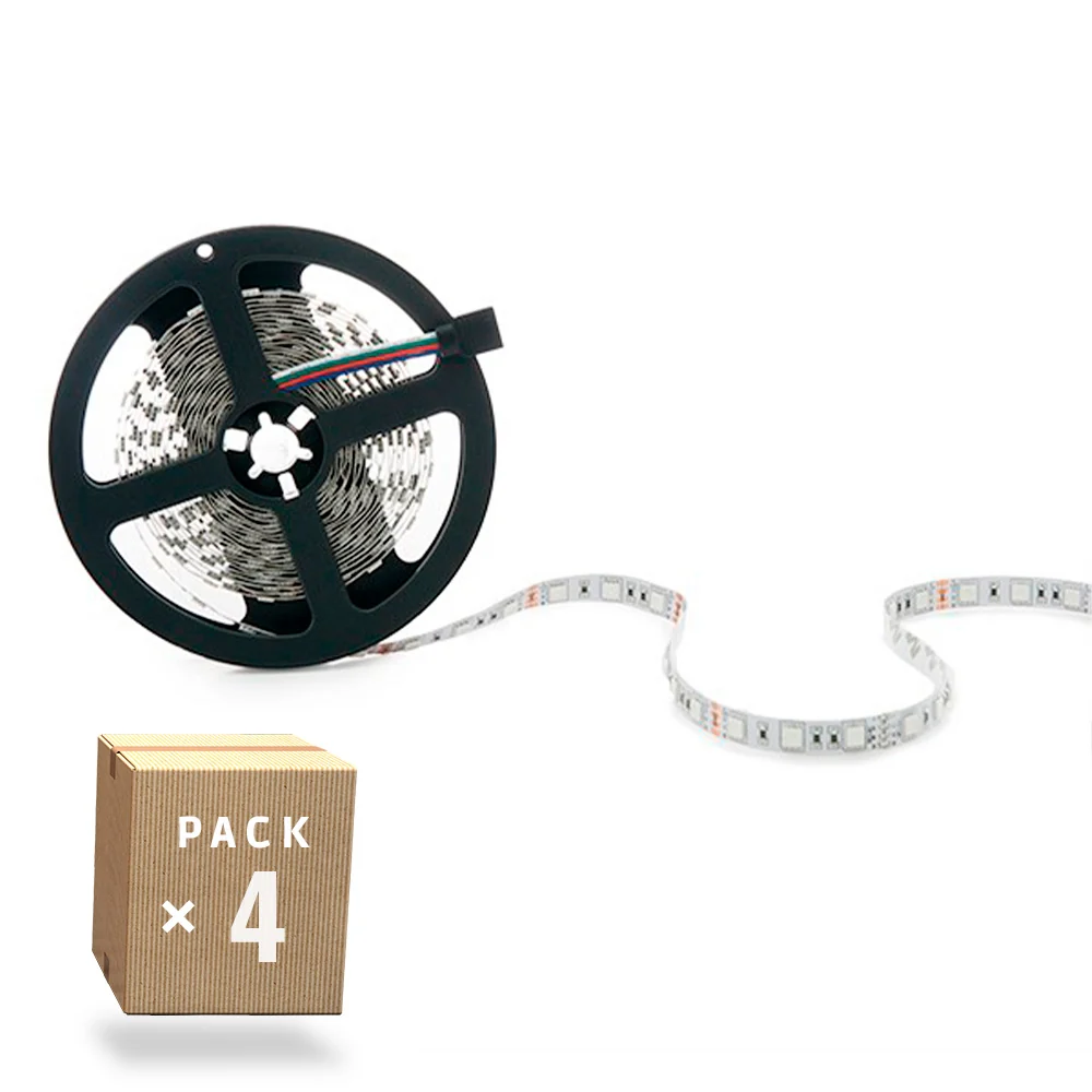 Pack 4 Bandes LED 72W 4200Lm 4200ºK 300