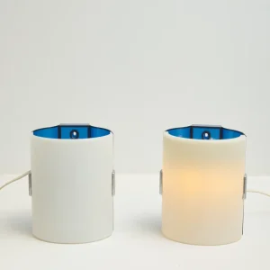 Paire d'appliques bicolore "134", Allibert, 1970s